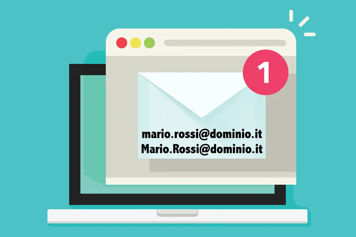 Maiuscole e minuscole in un indirizzo email 1